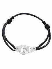 Load image into Gallery viewer, Bracelet Handcuffs Rope Sterling Silver 925