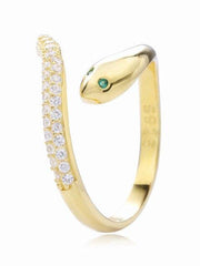 Load image into Gallery viewer, Ring Magnificent Snake silver 925 zircon - Maison Ming