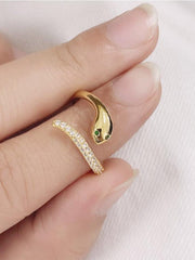 Load image into Gallery viewer, Ring Magnificent Snake silver 925 zircon - Maison Ming