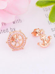 Load image into Gallery viewer, Earrings Duo Sailor silver 925 zircon - Maison Ming