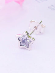 Load image into Gallery viewer, Earrings shining stars silver and zircon - Maison Ming