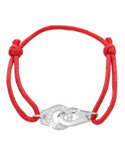Load image into Gallery viewer, Bracelet Handcuffs Rope Sterling Silver 925