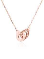 Load image into Gallery viewer, Necklace Beaded Handcuffs silver 925 zircon