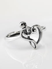 Load image into Gallery viewer, Ring Music Lover silver 925