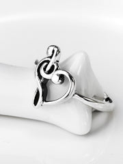 Load image into Gallery viewer, Ring Music Lover silver 925