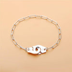 Load image into Gallery viewer, Bracelet handcuff chain silver 925 zircon - Maison Ming
