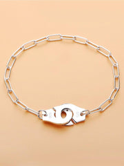 Load image into Gallery viewer, Bracelet handcuff chain silver 925 zircon - Maison Ming