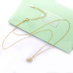 Load image into Gallery viewer, Necklace Snowflake silver 925 zircon
