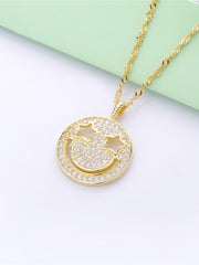 Load image into Gallery viewer, Necklace Shiny Smiley silver 925 zircon