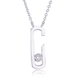 Load image into Gallery viewer, Necklace Brilliant Stapler silver 925 zircon
