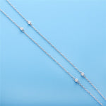 Load image into Gallery viewer, Necklace Brilliant Stapler silver 925 zircon
