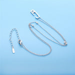 Load image into Gallery viewer, Necklace Brilliant Stapler silver 925 zircon

