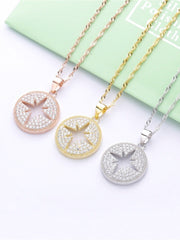 Load image into Gallery viewer, Necklace Talisman silver 925 zircon