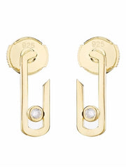 Load image into Gallery viewer, Earrings Jade silver 925 zircon