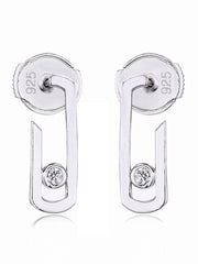 Load image into Gallery viewer, Earrings Jade silver 925 zircon
