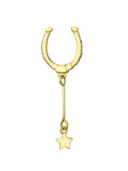 Load image into Gallery viewer, Earrings Clip Stars silver 925 zircon