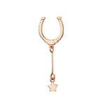 Load image into Gallery viewer, Earrings Clip Stars silver 925 zircon
