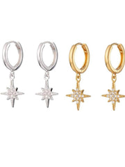 Load image into Gallery viewer, Earrings Starlight silver 925 zircon