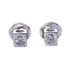 Load image into Gallery viewer, Earrings shiny cube silver 925 - Maison Ming
