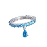 Load image into Gallery viewer, Bracelet Diamond Drop silver 925 zircon - Maison Ming
