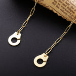 Load image into Gallery viewer, Necklace Handcuff  Big Link silver 925 zircon
