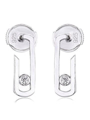 Load image into Gallery viewer, Earrings Jade silver 925 zircon