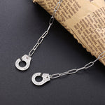 Load image into Gallery viewer, Necklace Handcuff  Big Link silver 925 zircon
