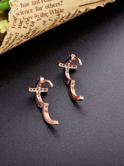 Load image into Gallery viewer, Earrings Cross Colored silver 925 zircon