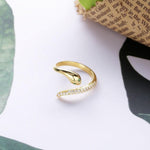 Load image into Gallery viewer, Ring Magnificent Snake silver 925 zircon - Maison Ming
