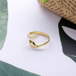 Load image into Gallery viewer, Ring Magnificent Snake silver 925 zircon - Maison Ming
