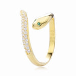 Load image into Gallery viewer, Ring Magnificent Snake silver 925 zircon - Maison Ming
