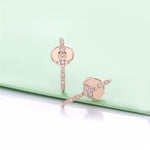 Load image into Gallery viewer, Earrings Salome silver 925 zircon - Maison Ming
