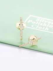 Load image into Gallery viewer, Earrings Salome silver 925 zircon - Maison Ming