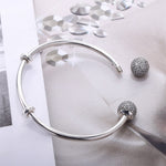 Load image into Gallery viewer, Bracelet Violeta silver 925 zircon
