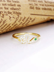 Load image into Gallery viewer, Ring Waves silver 925 zircon