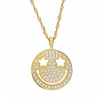 Load image into Gallery viewer, Necklace Shiny Smiley silver 925 zircon
