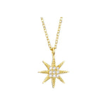 Load image into Gallery viewer, Necklace Snowflake silver 925 zircon
