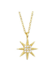 Load image into Gallery viewer, Necklace Snowflake silver 925 zircon