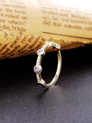Load image into Gallery viewer, Ring 5 Stones silver 925 zircon - Maison Ming