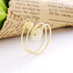 Load image into Gallery viewer, Ring Katherine golden silver 925 zircon - Maison Ming
