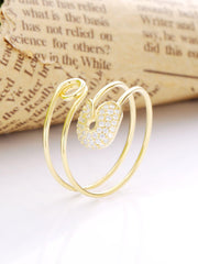 Load image into Gallery viewer, Ring Katherine golden silver 925 zircon - Maison Ming