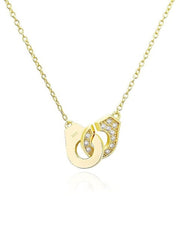 Load image into Gallery viewer, Necklace Beaded Handcuffs silver 925 zircon