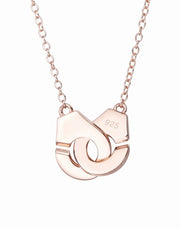 Load image into Gallery viewer, Necklace Beaded Handcuffs silver 925 zircon