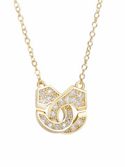 Load image into Gallery viewer, Necklace Beaded Handcuffs silver 925 zircon