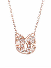 Load image into Gallery viewer, Necklace Beaded Handcuffs silver 925 zircon
