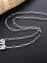 Load image into Gallery viewer, Necklace Handcuff  Big Link silver 925 zircon