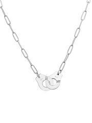 Load image into Gallery viewer, Necklace Handcuff  Big Link silver 925 zircon