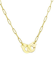 Load image into Gallery viewer, Necklace Handcuff  Big Link silver 925 zircon
