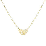 Load image into Gallery viewer, Necklace Handcuff  Big Link silver 925 zircon
