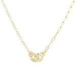 Load image into Gallery viewer, Necklace Handcuff  Big Link silver 925 zircon
